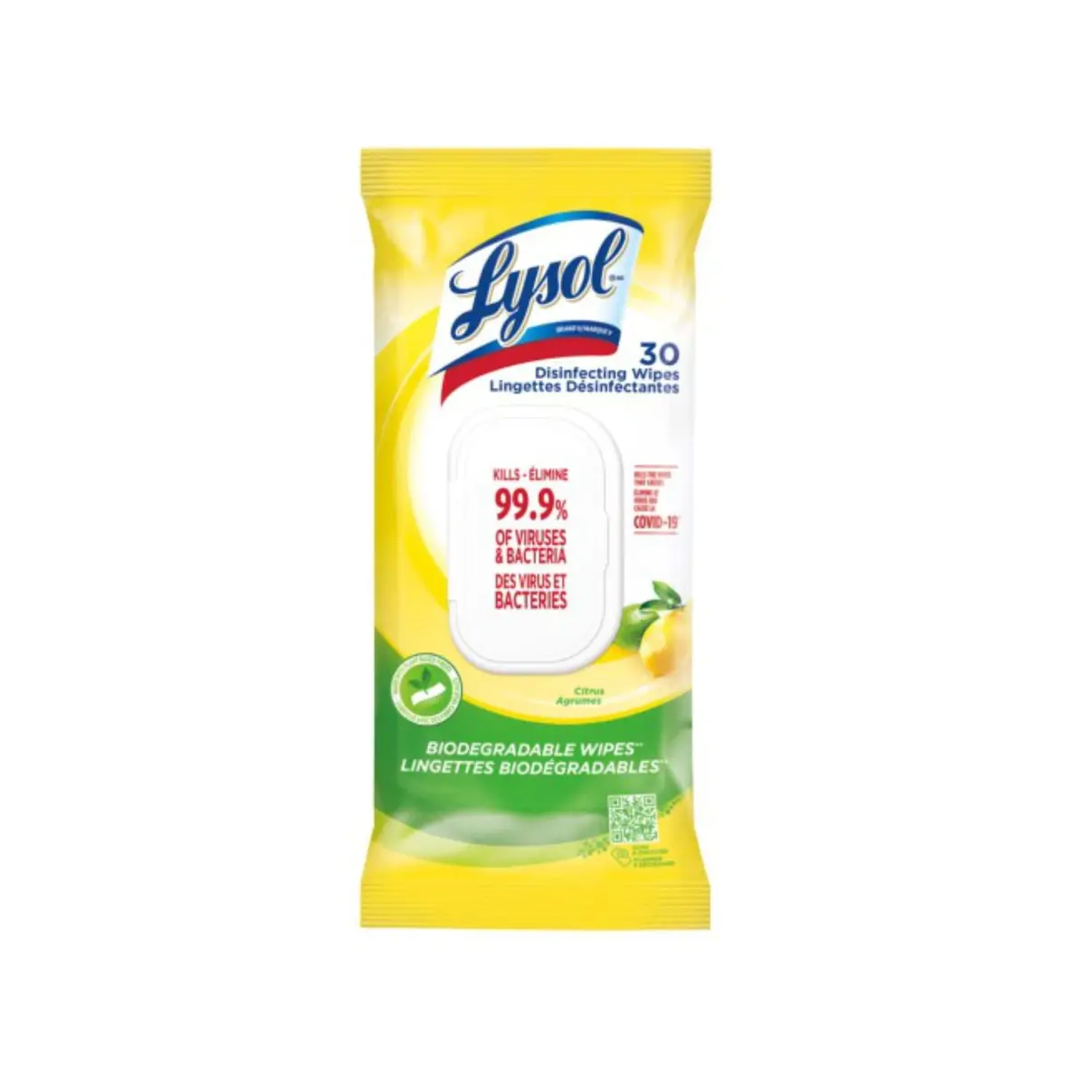 Supp Lysol Disinfecting  Citrus  Wipes 30Pcs.-New 1
