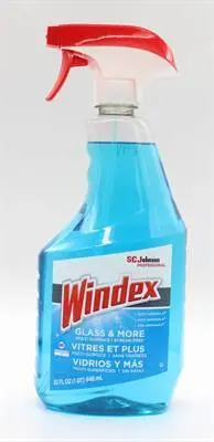 Supp Glass Clnr Windex Blue Lg 946 Ml (8) 1