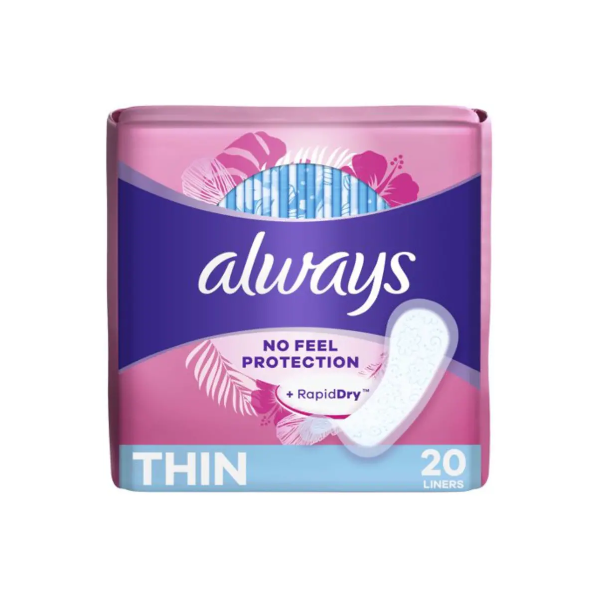 Hyg Always Thin Unscented Liners 20Ct (24) - New 1