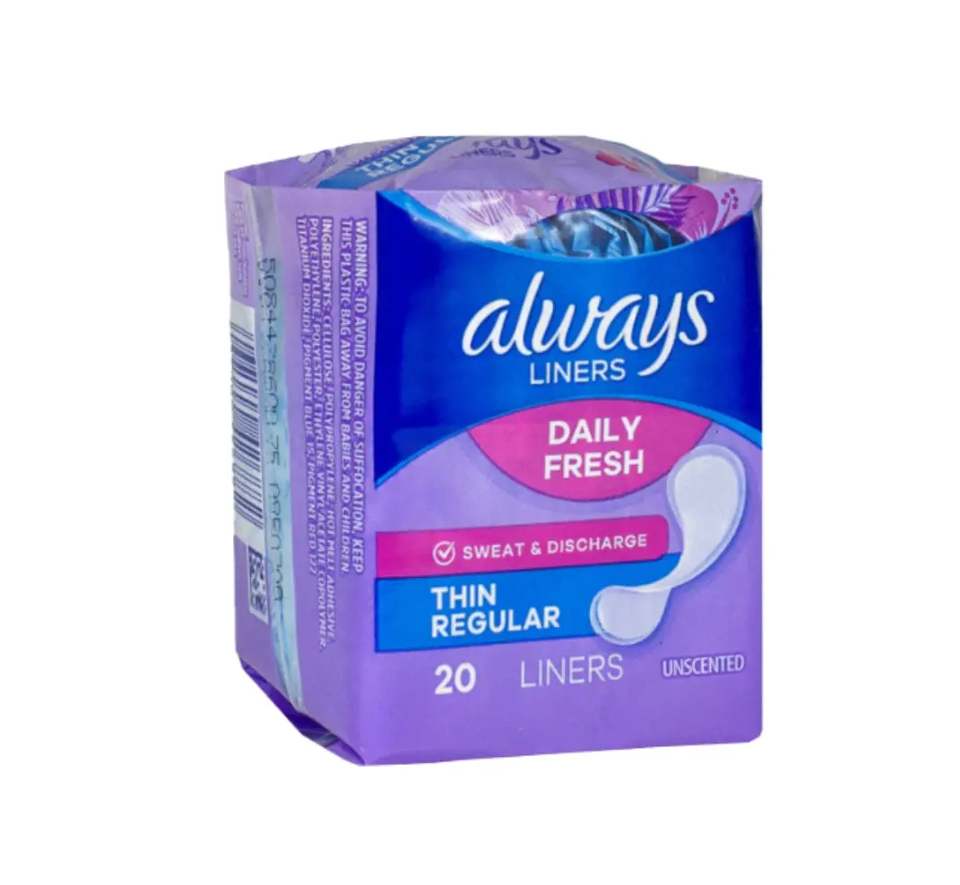Hyg Always Panty Liner 20 Ct Regular Clean Scent 1