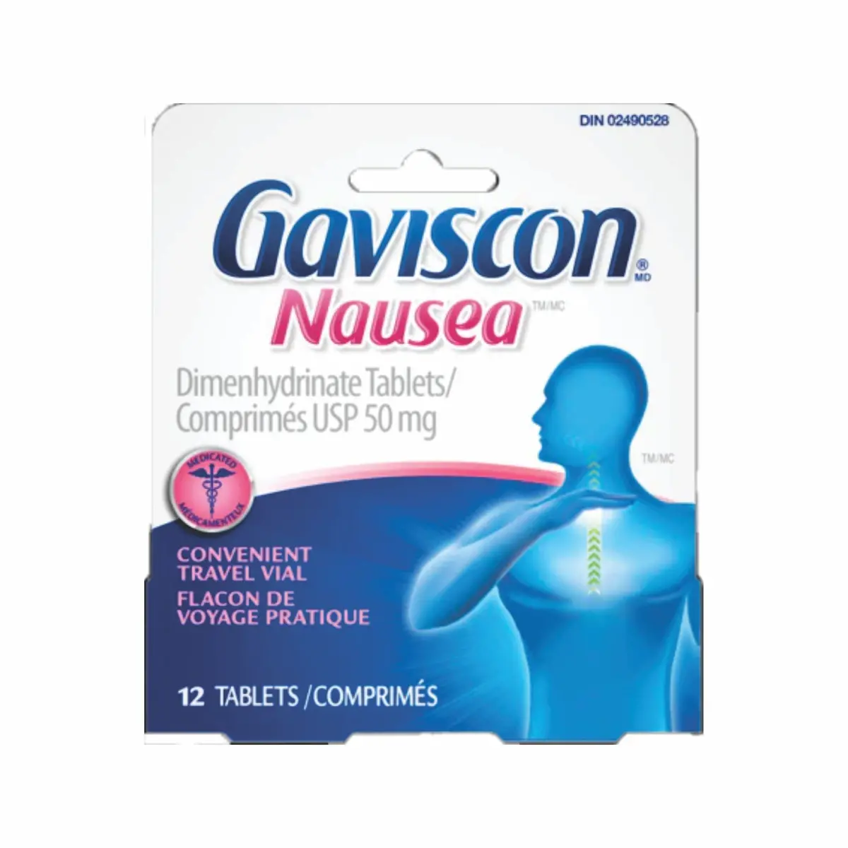 Hyg Gaviscon Nausea Dimenhydrinate Tab Usp 50Mg 12Ct - New 1