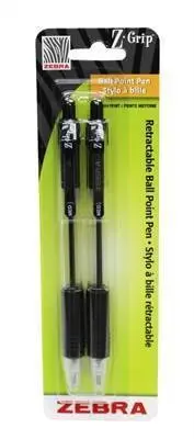 Zebra Z-Grip 2Pk 1.0Mm Blk (22212) 1