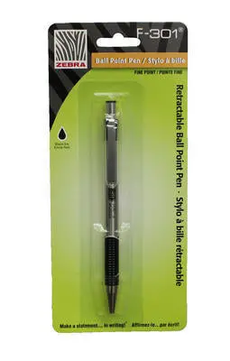 Zebra F-301 Black Fine Ball Point Pen (12) 1