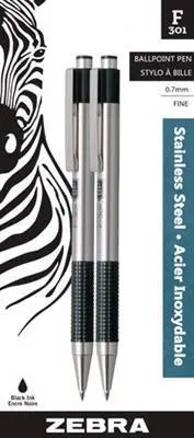 Zebra F-402 Stainless Steel 2Pk Blk (29212) 1