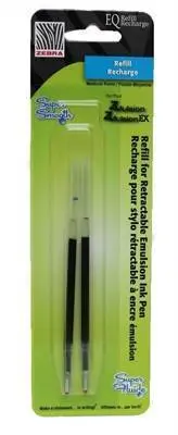 Zebra (D) Eq Medium Refill 2 Pk Blue 1