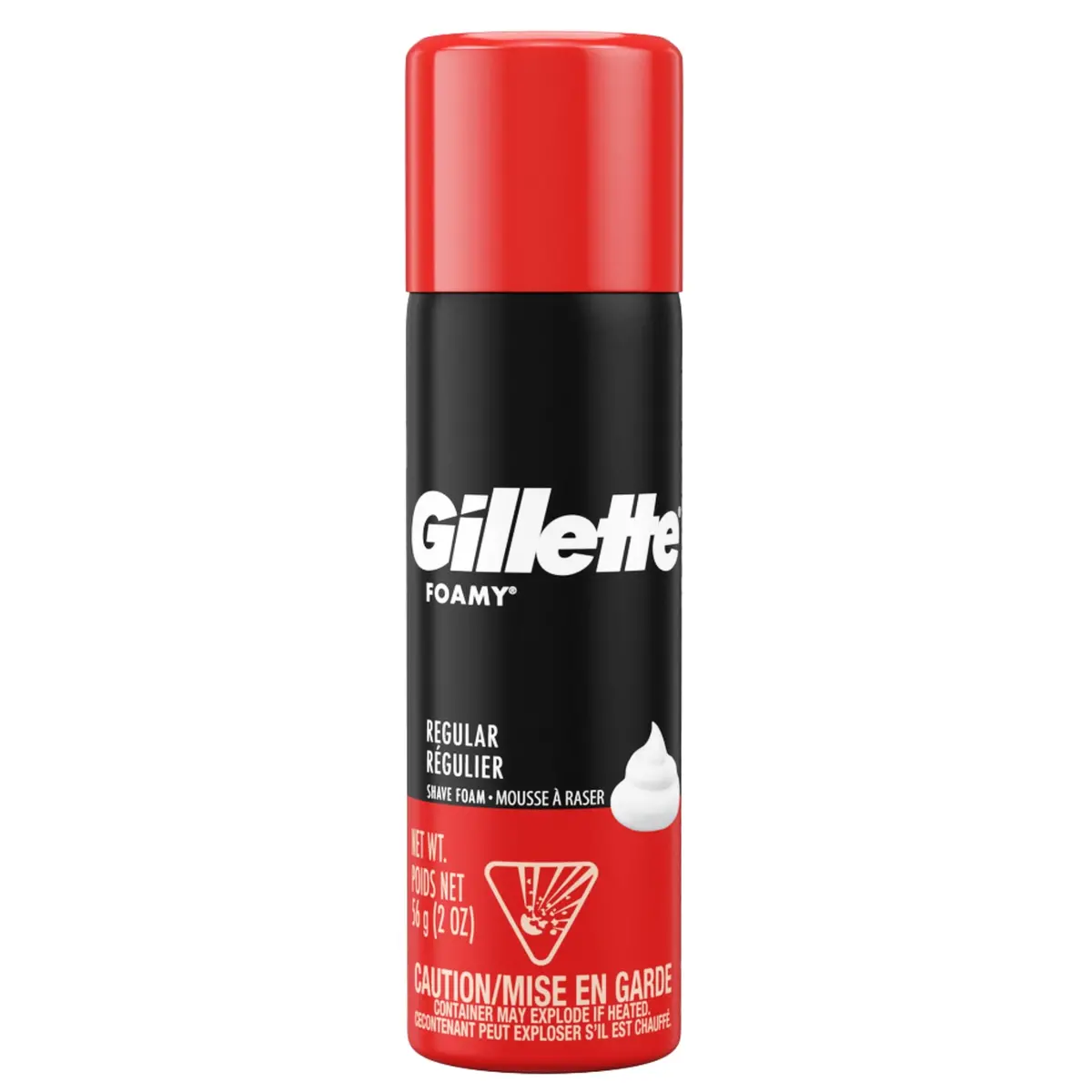 Hyg Shaving Foam Gillette Foamy Regular 56G (48) 1