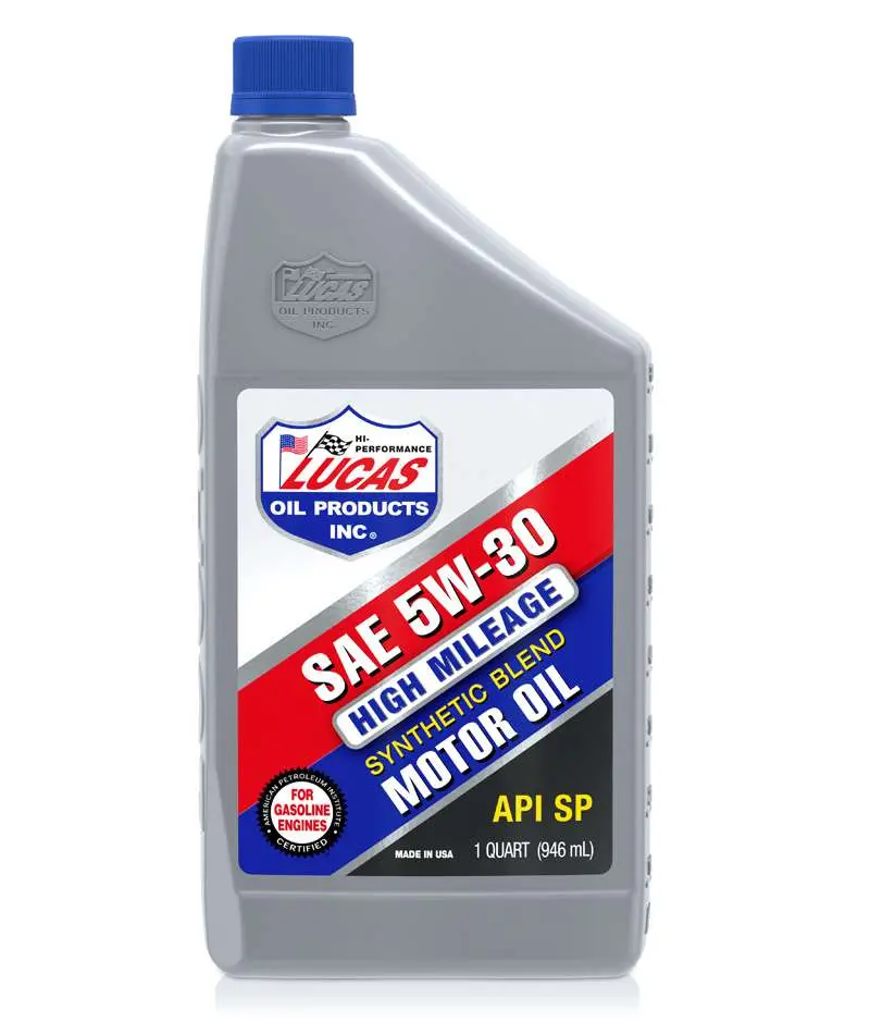 Lucas High Mileage Syn Blend Aps Sp 5W-30 946Ml (6) (11266) 1