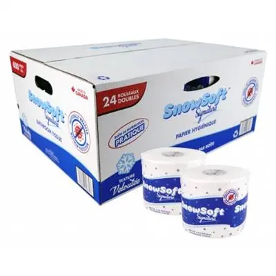 Ppr-Ind Snow Soft Signature T/P 2 Ply 600 Sht/Rl (24/Cs) 1