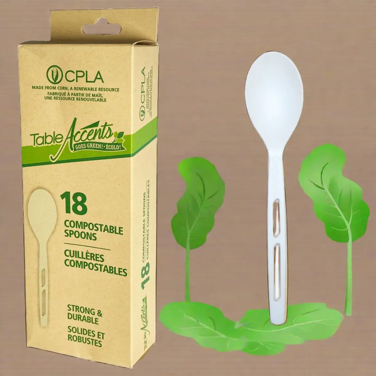 Hswr Compostable Spoon 18/Pk (24) 1