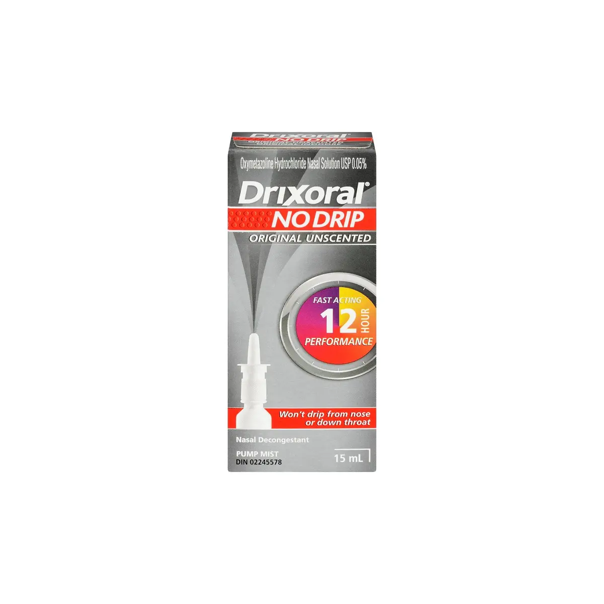 Hyg Drixoral No Drip Orig.Unscented Nasal Decongestant 15Ml (36)-New 1