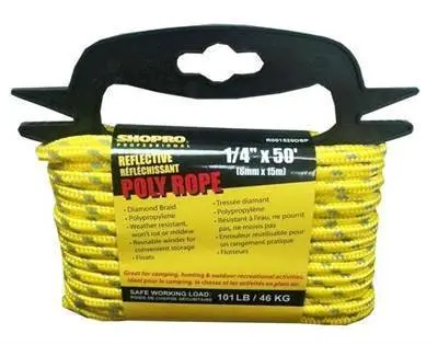 Tk Poly Rope 1/4" X 50' Shopro (R001520dsp) (12) 1