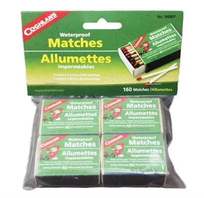 Coghlans Matches Waterproof 4X40 (12) (940Bp) 1
