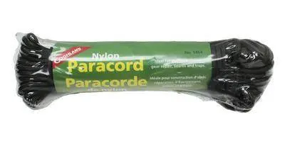 Coghlans Paracord Nylon Black 50' (1450)  (4) 1