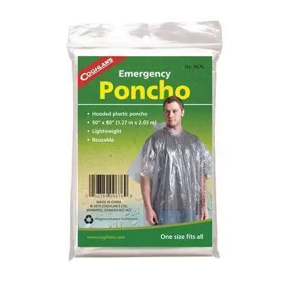 Coghlans Emergency Poncho Clear (9173) 1