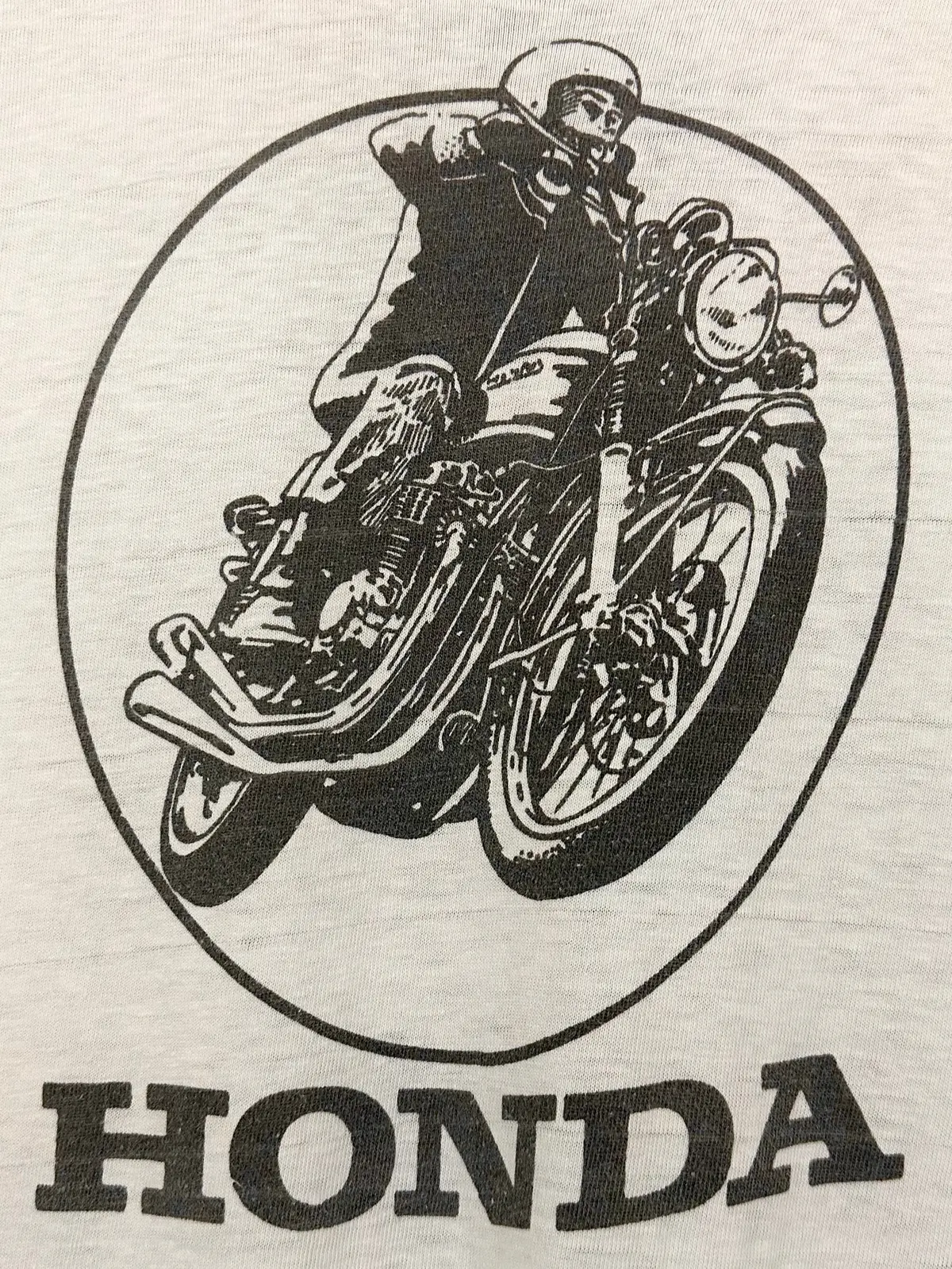 Vintage 60S 1960S Honda Motorcycles Dealer T-Shirt Anderson Sales & Service Pontiac Michigan Worlds Largest Dealer White Hanes 19.25X26.5 1