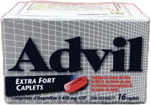 Hyg Advil Extra Strenght Caplets Ibuprofen Tablets Usp 400Mg 16Ct -New 1