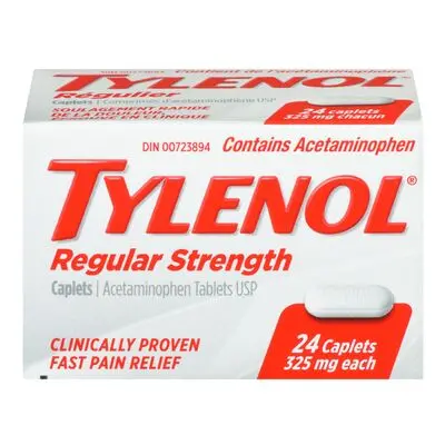 Hyg Tylenol Regular  Strength Caplets Usp 325Mg 24Ct (48/Cs)- New 1