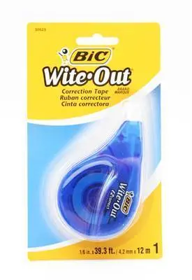 Sty Bic Wite Out Correction Tape 39.3Ft 6/Pk 1