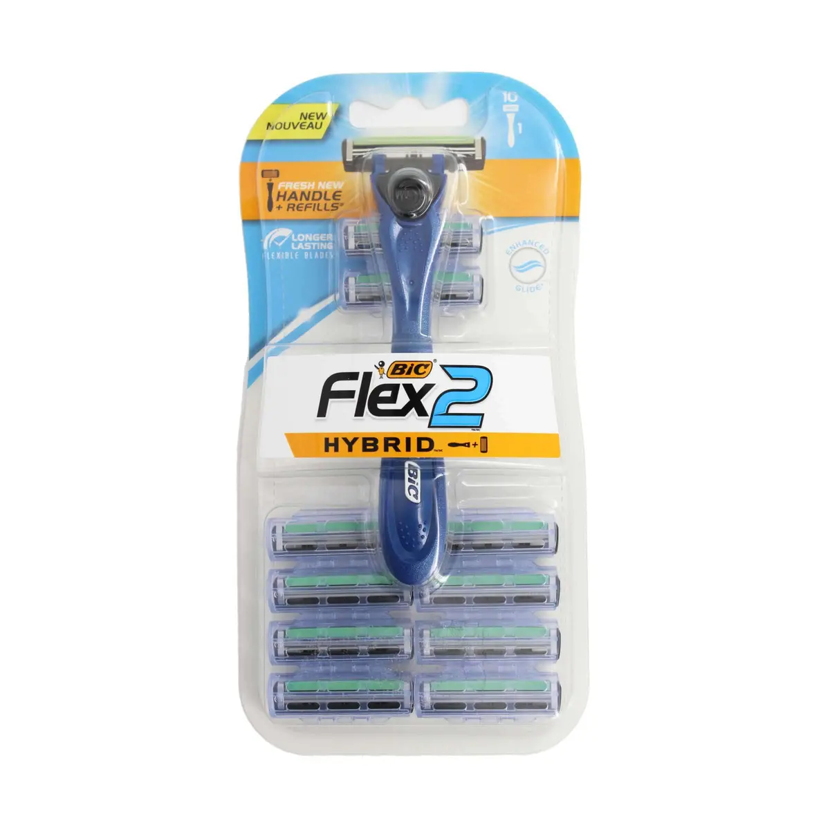Hyg Bic Flex 2 Twin Blade Razor W/10 1