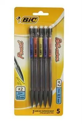 Sty Bic Mechanical Pencil Fine 5 Pack (12) 1
