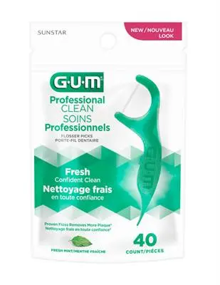 Hyg Gum Professional Clean Fresh Mint Flosser Picks 40Ct 1