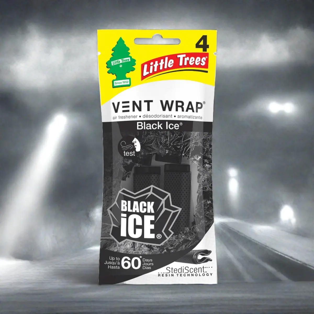 Lt Vent Wrap Black Ice 4Pk (4) (24) 1