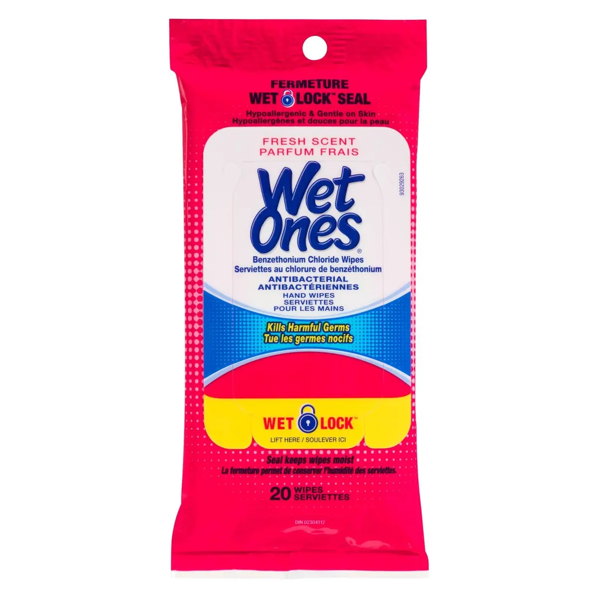 Hyg Wet Ones Antibacterial Fresh Scent Hand Wipes 20Ct (10) 1