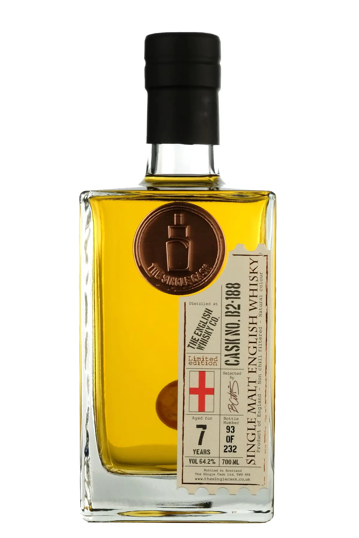 The English Whisky Co. 7 Year Old The Single Cask | Cask B2-188 1