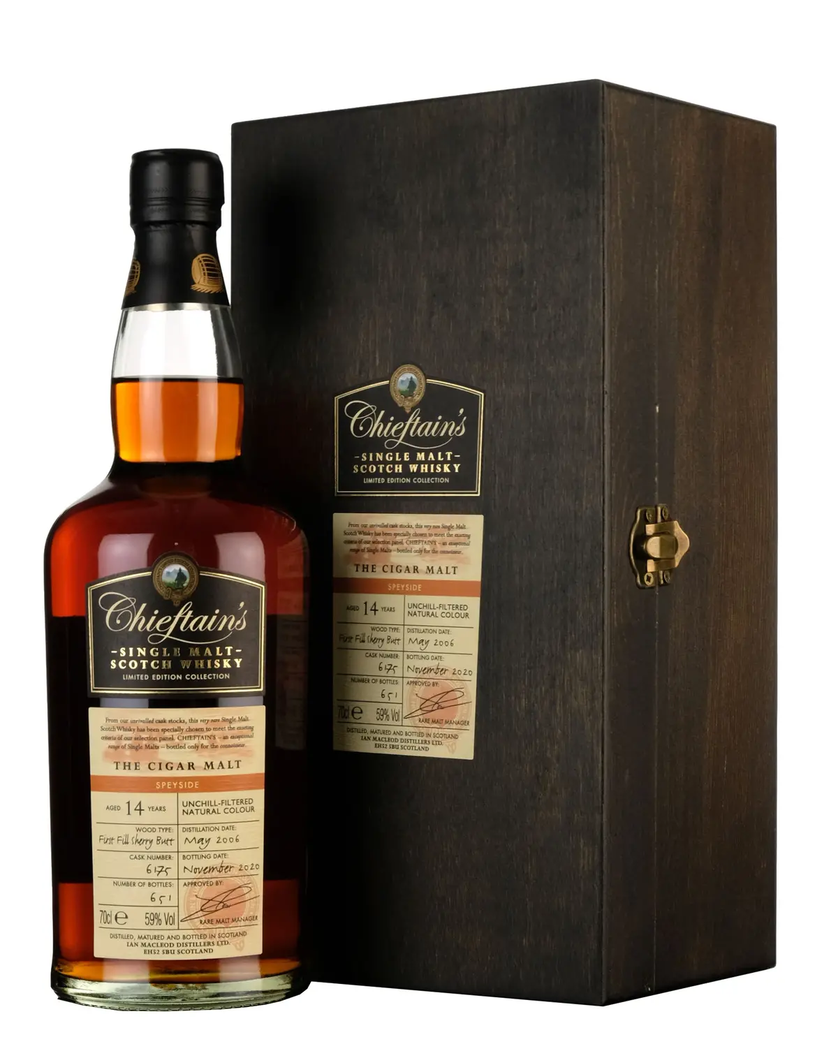 The Cigar Malt 2006-2020 | 14 Year Old Chieftain's Single Cask 6175 1