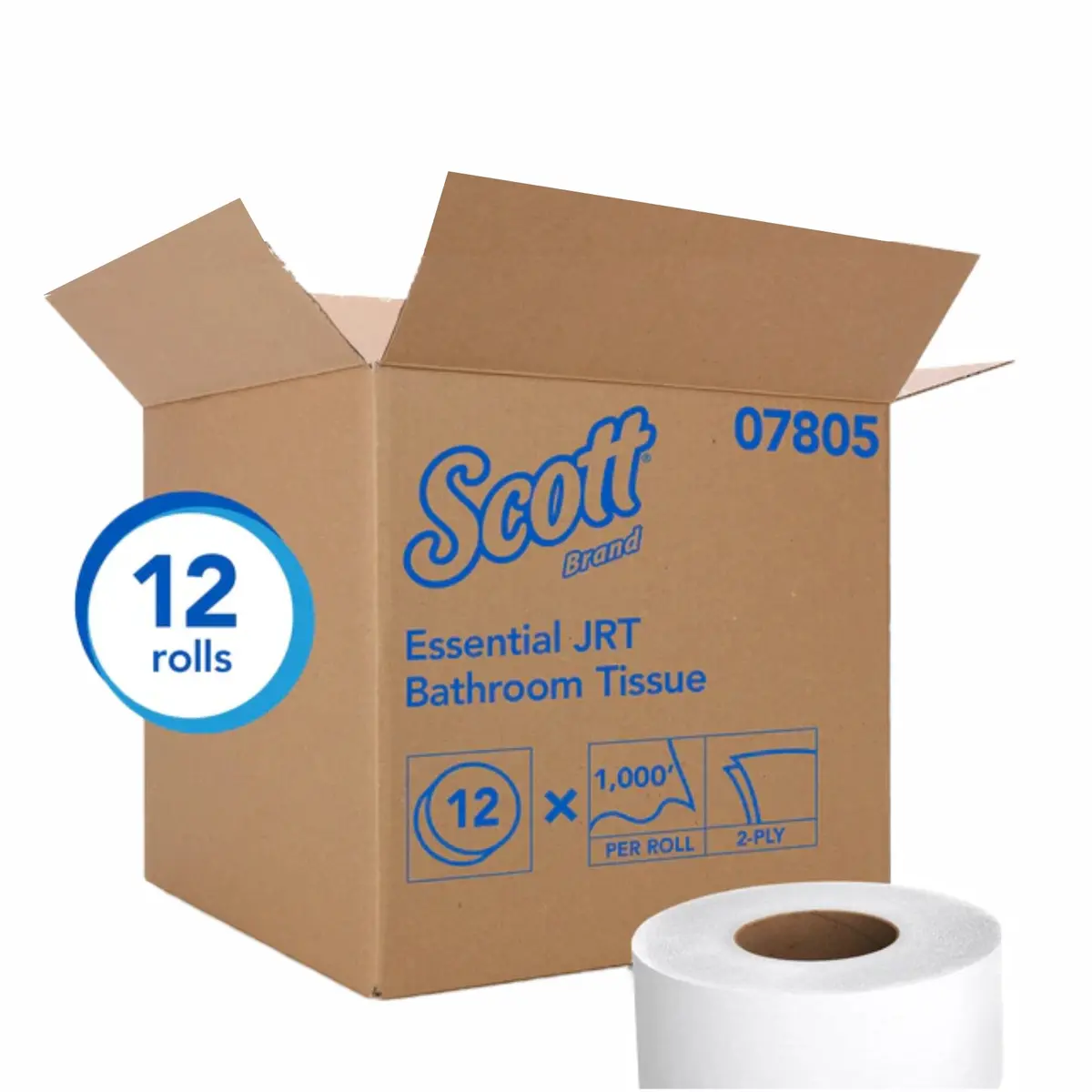 Ppr Scott Jumboo Roll T/P 3-7/8X1000' (12/Cs) 1