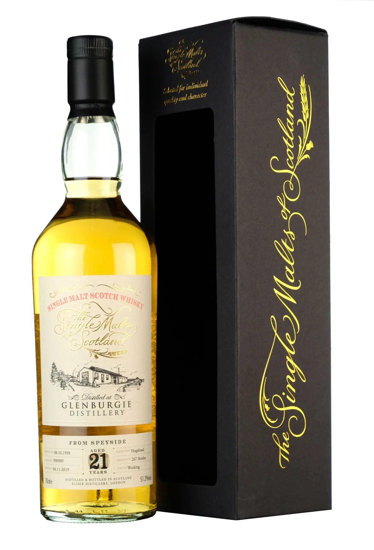 Glenburgie 1998-2019 | 21 Year Old The Single Malts Of Scotland | Single Cask 900889 1