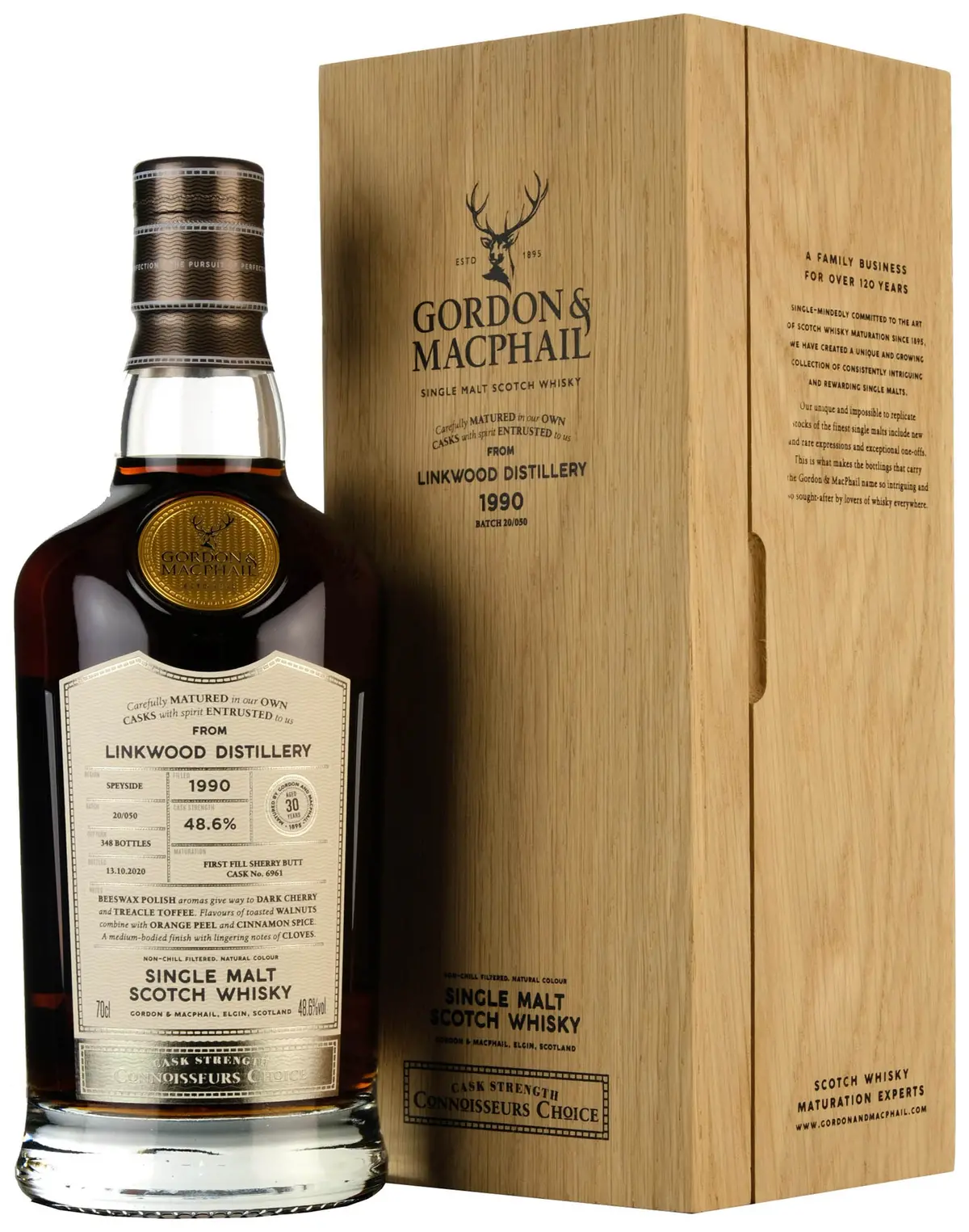 Linkwood 1990-2020 | 30 Year Old Gordon & Macphail Connoisseurs Choice Single Cask 6961 1