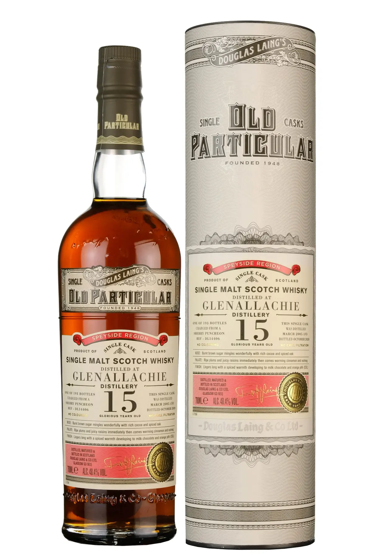 Glenallachie 2005-2020 | 15 Year Old | Old Particular | Single Cask Cask Dl14406 1