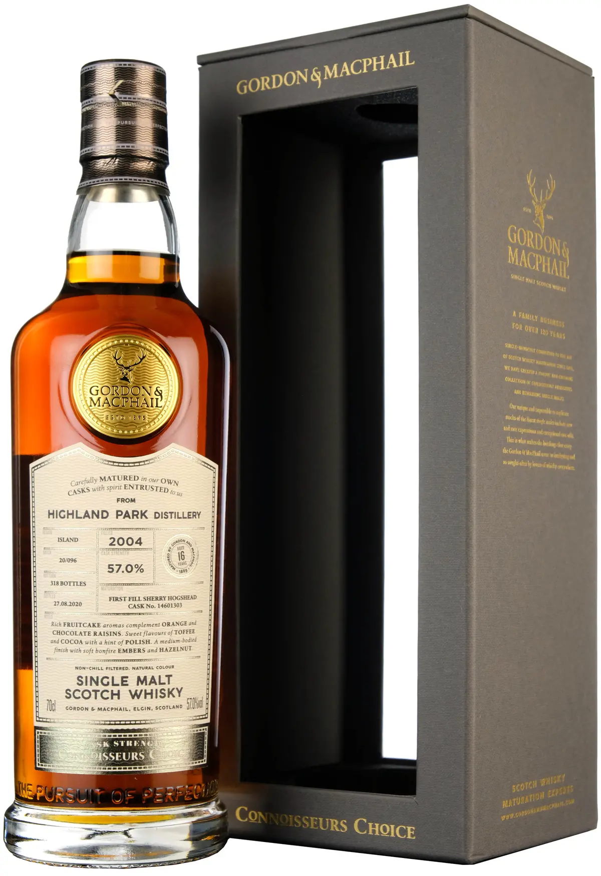 Highland Park 2004-2020 | 16 Year Old Gordon & Macphail Connoisseurs Choice Single Cask 14601303 1