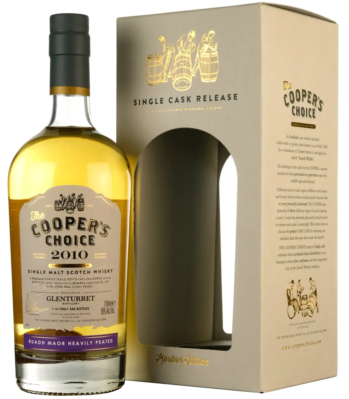 Ruadh Maor (Glenturret) 2010-2020 | 9 Year Old Cooper's Choice Single Cask 186 1