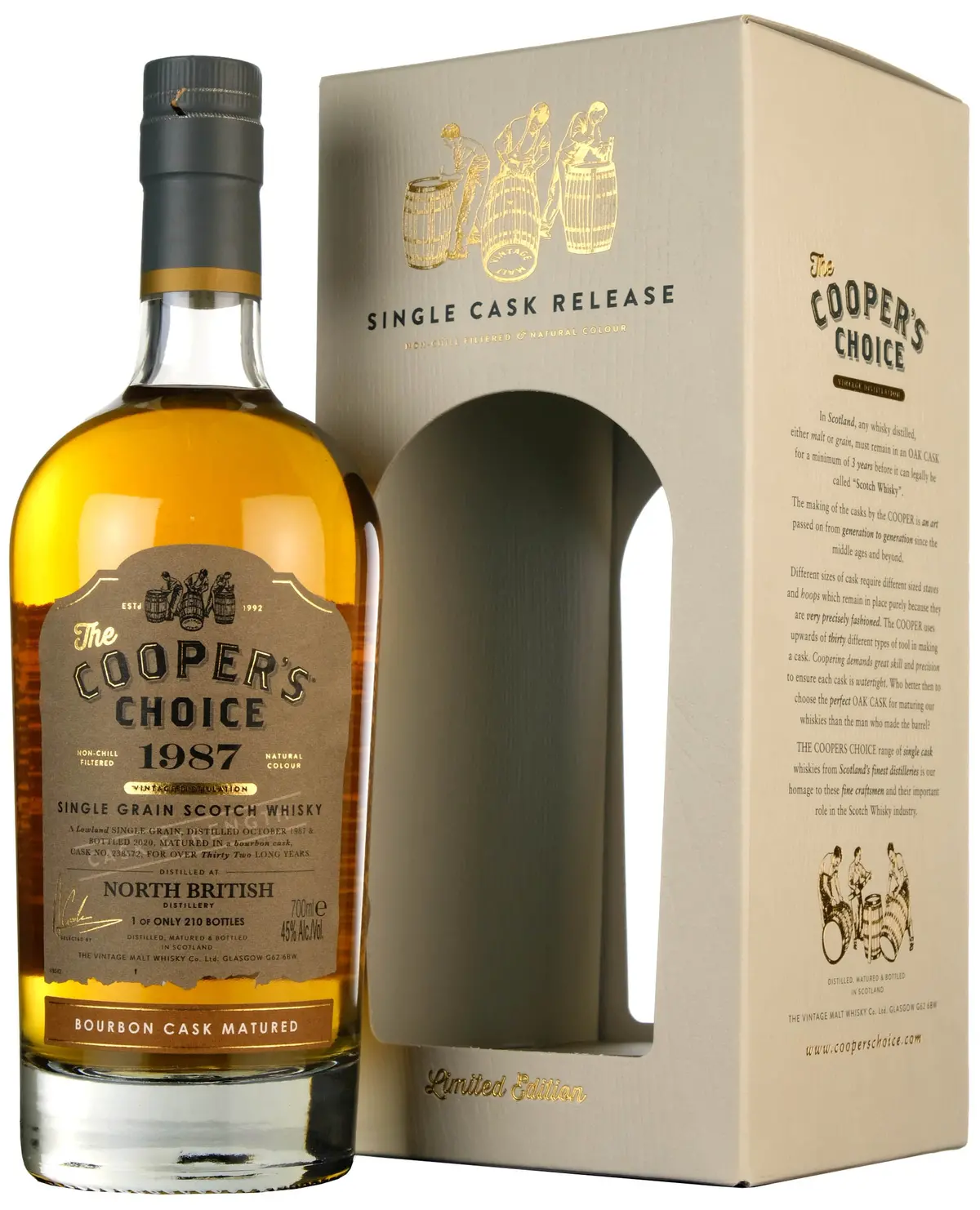North British 1987-2020 | 32 Year Old Cooper's Choice Single Cask 238572 1
