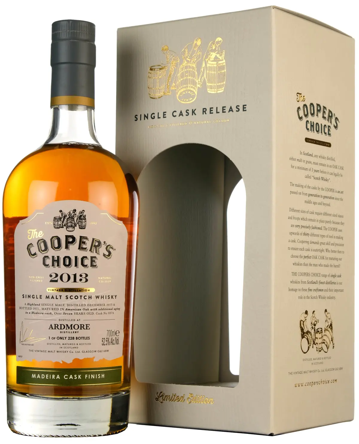Ardmore 2013-2021 | 7 Year Old Cooper's Choice Single Cask 9374 1