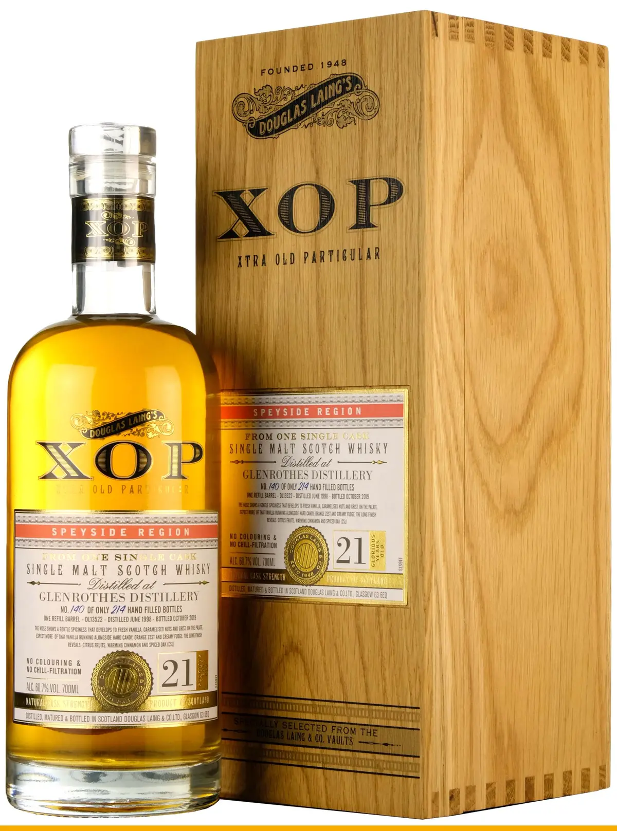 Glenrothes 1998-2019 | 21 Year Old Xop Cask Dl13522 1
