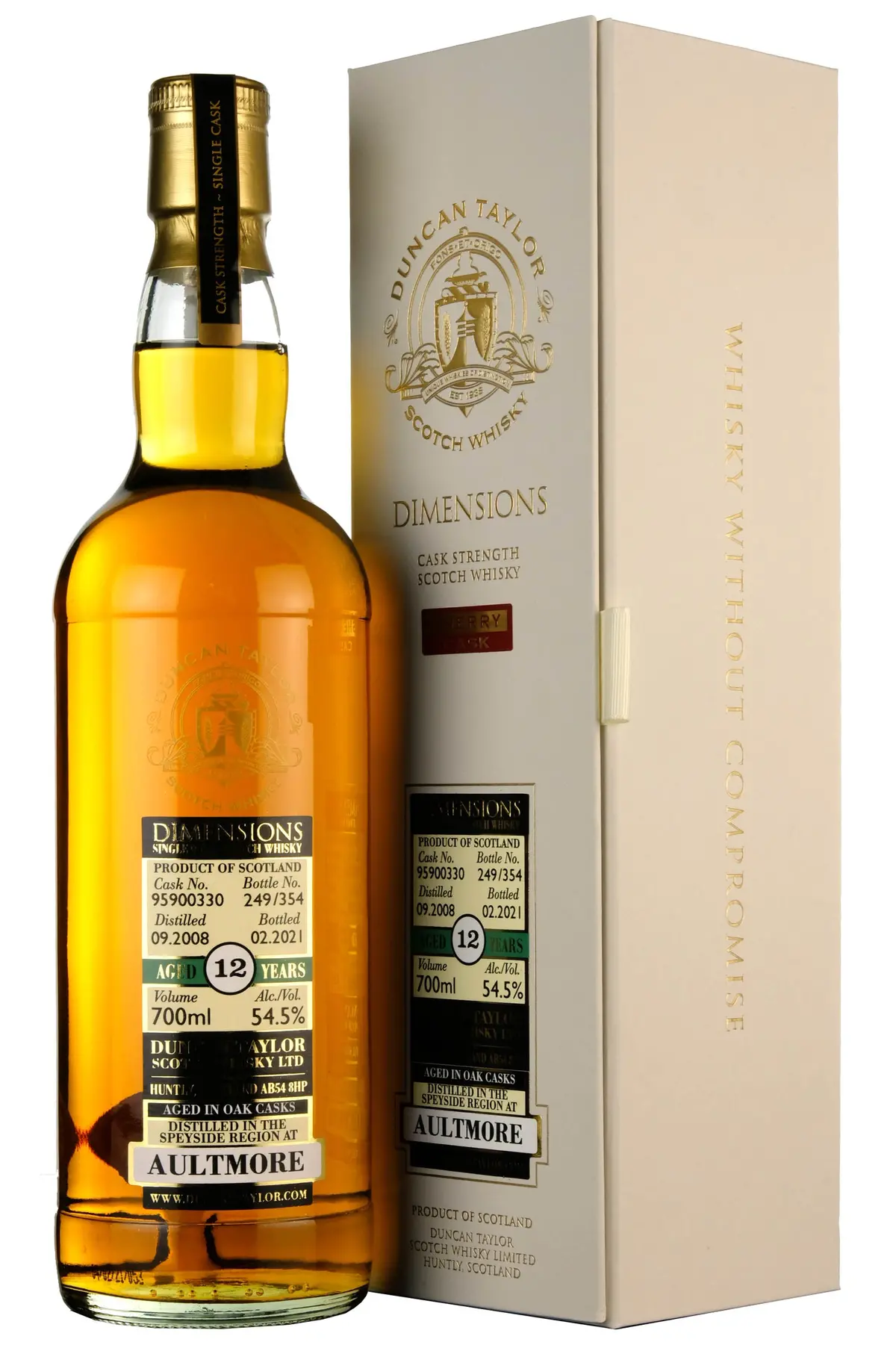 Aultmore 2008-2021 | 12 Year Old Duncan Taylor Cask 95900330 1