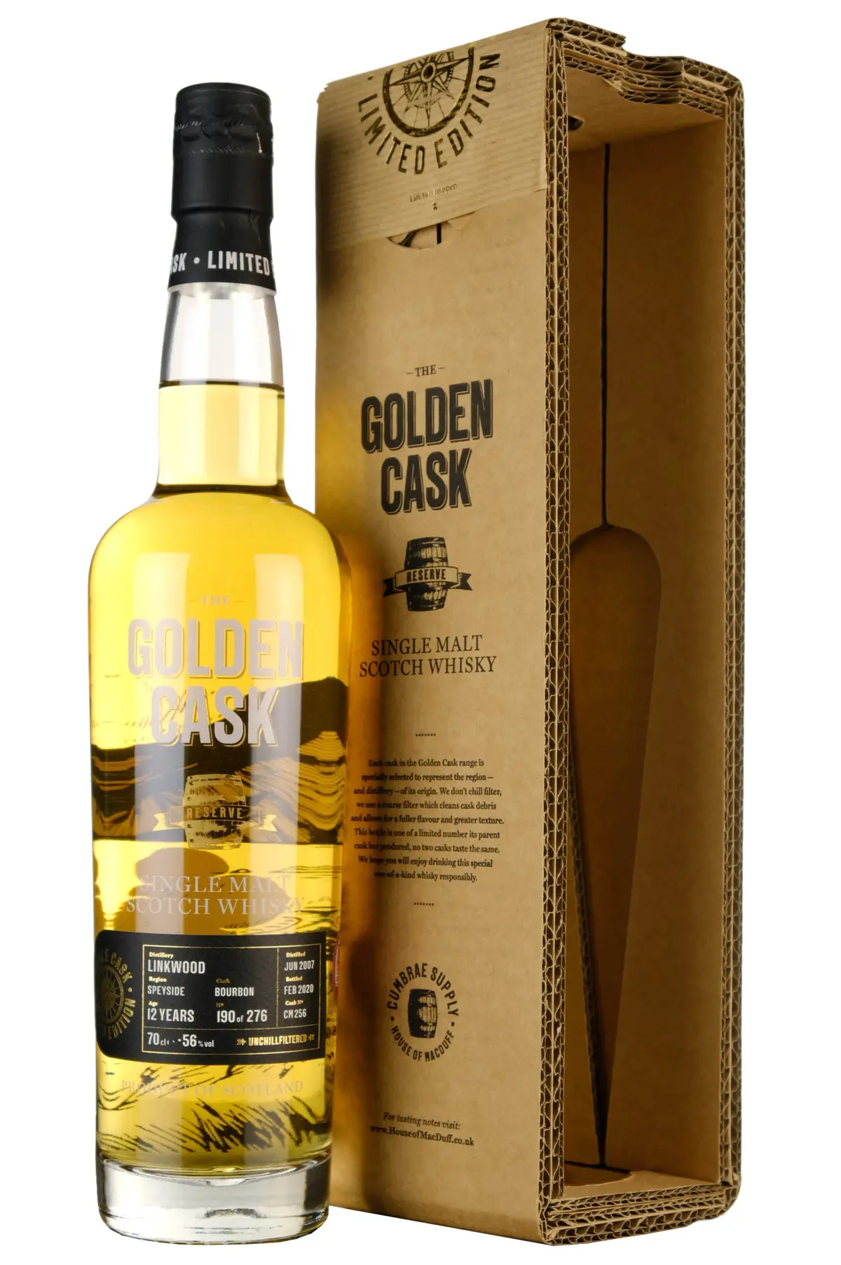 Linkwood 2007-2020 | 12 Year Old The Golden Cask Cm256 1