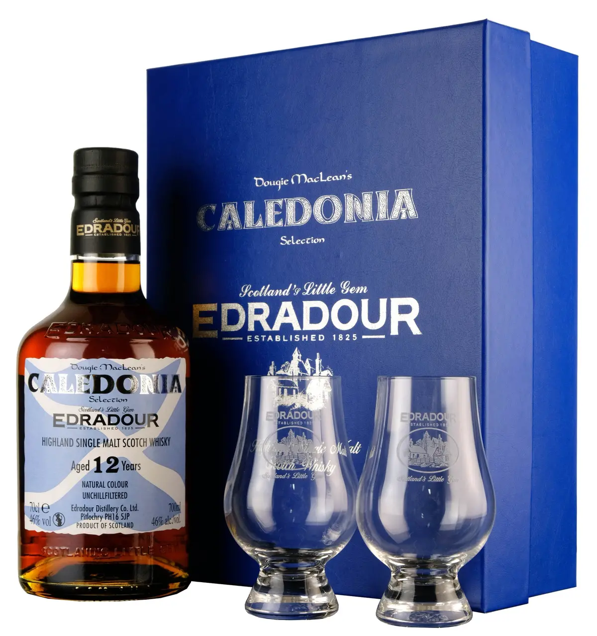 Edradour 12 Year Old Caledonia Glass Pack 1
