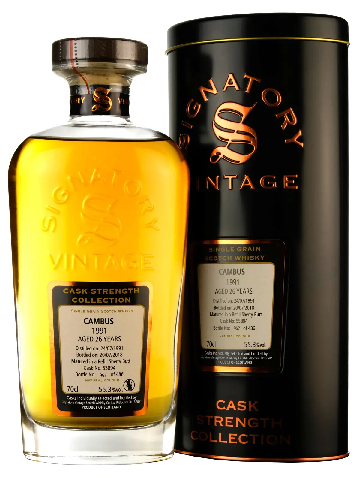 Cambus 1991-2018 | 26 Year Old Signatory Vintage Cask 55894 1