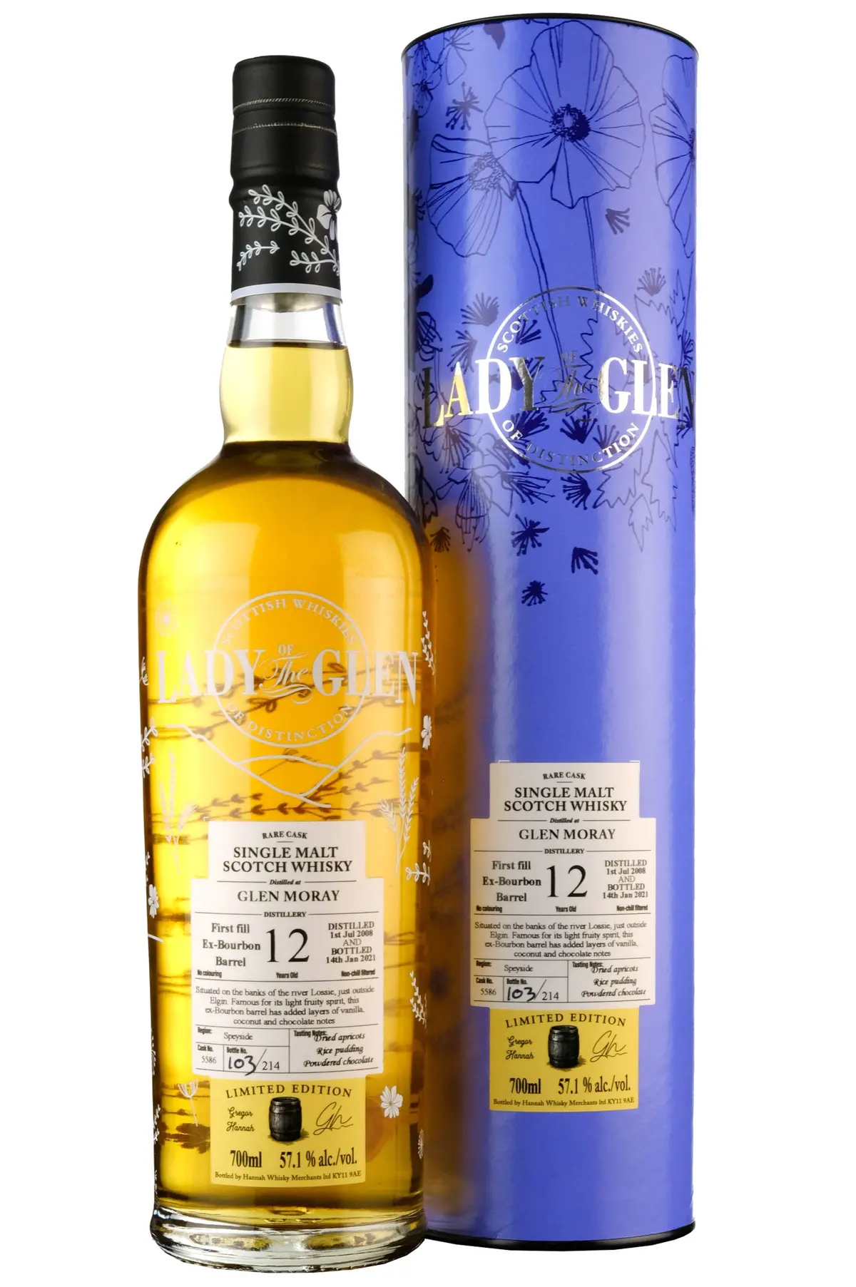 Glen Moray 2008-2021 | 12 Year Old | Lady Of The Glen Cask 5586 1