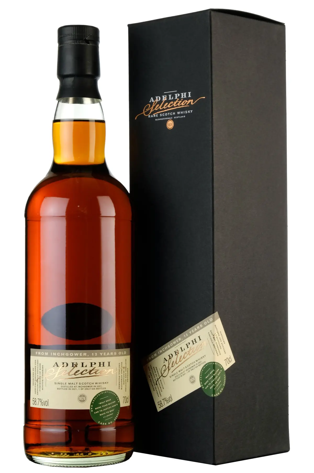 Inchgower 2007-2021 | 13 Year Old Adelphi Selection Single Cask 800651 1