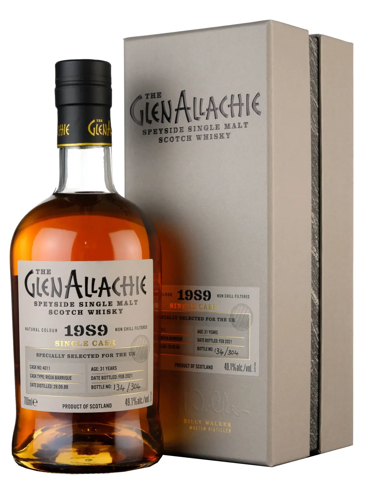 Glenallachie 1989-2021 | 31 Year Old Single Cask 4011 | Rioja Finish 1