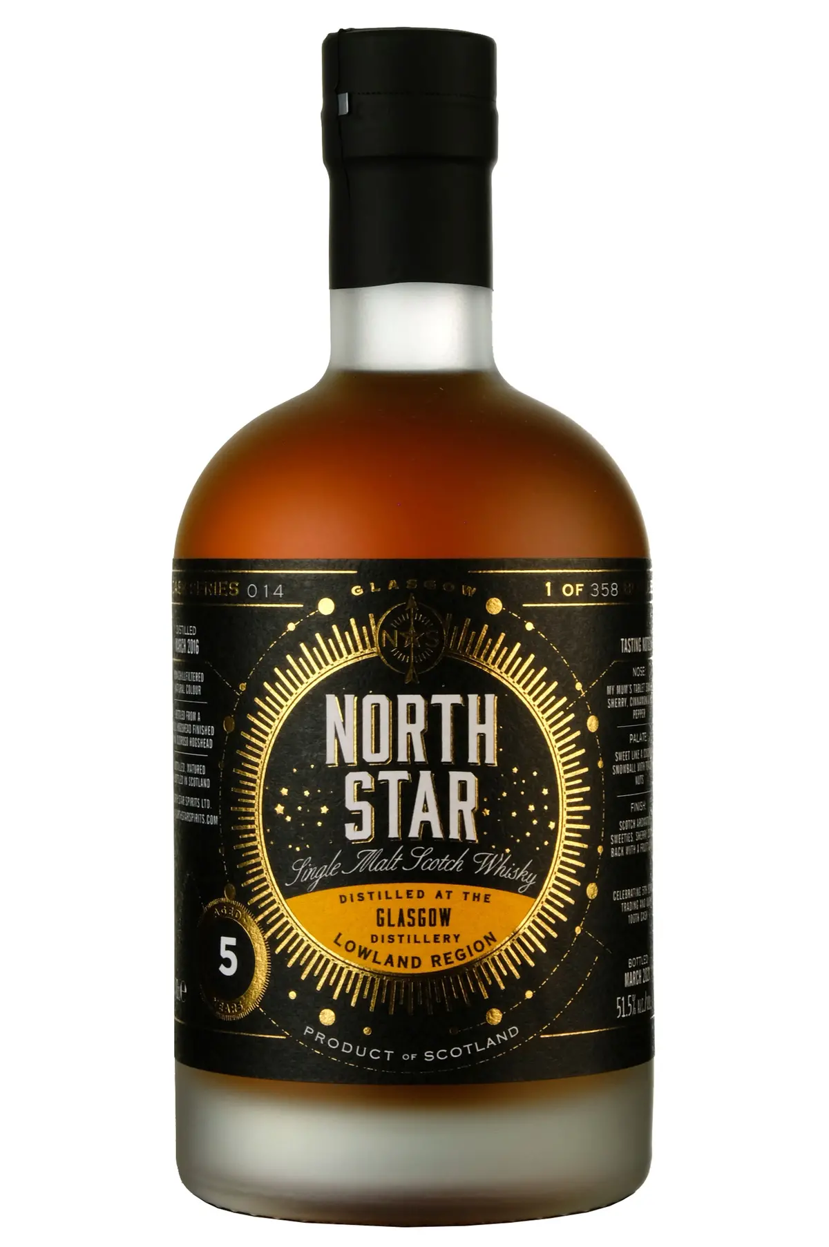 Glasgow Distillery 2016-2021 | 5 Year Old North Star Spirits 1