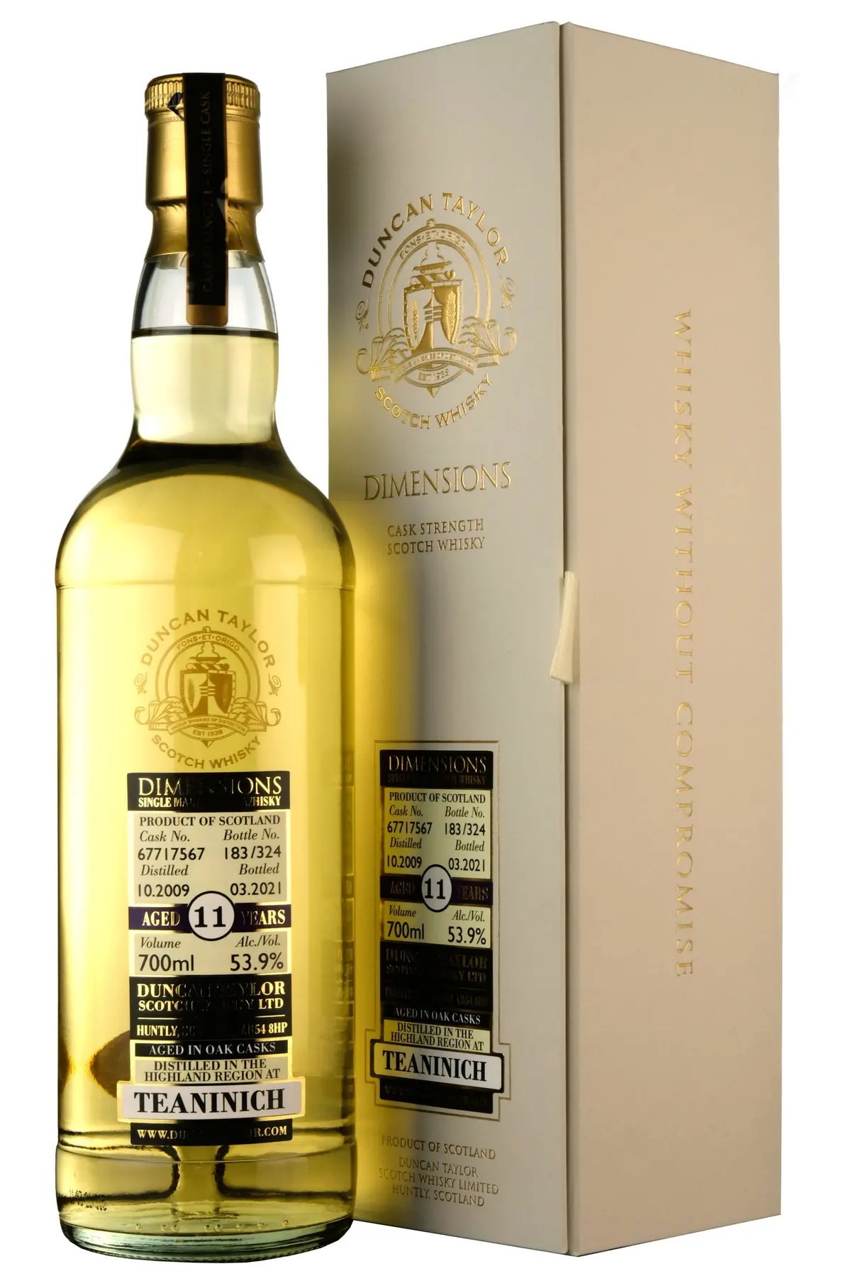 Teaninich 2009-2021 | 11 Year Old | Duncan Taylor Dimensions Cask 67717567 1