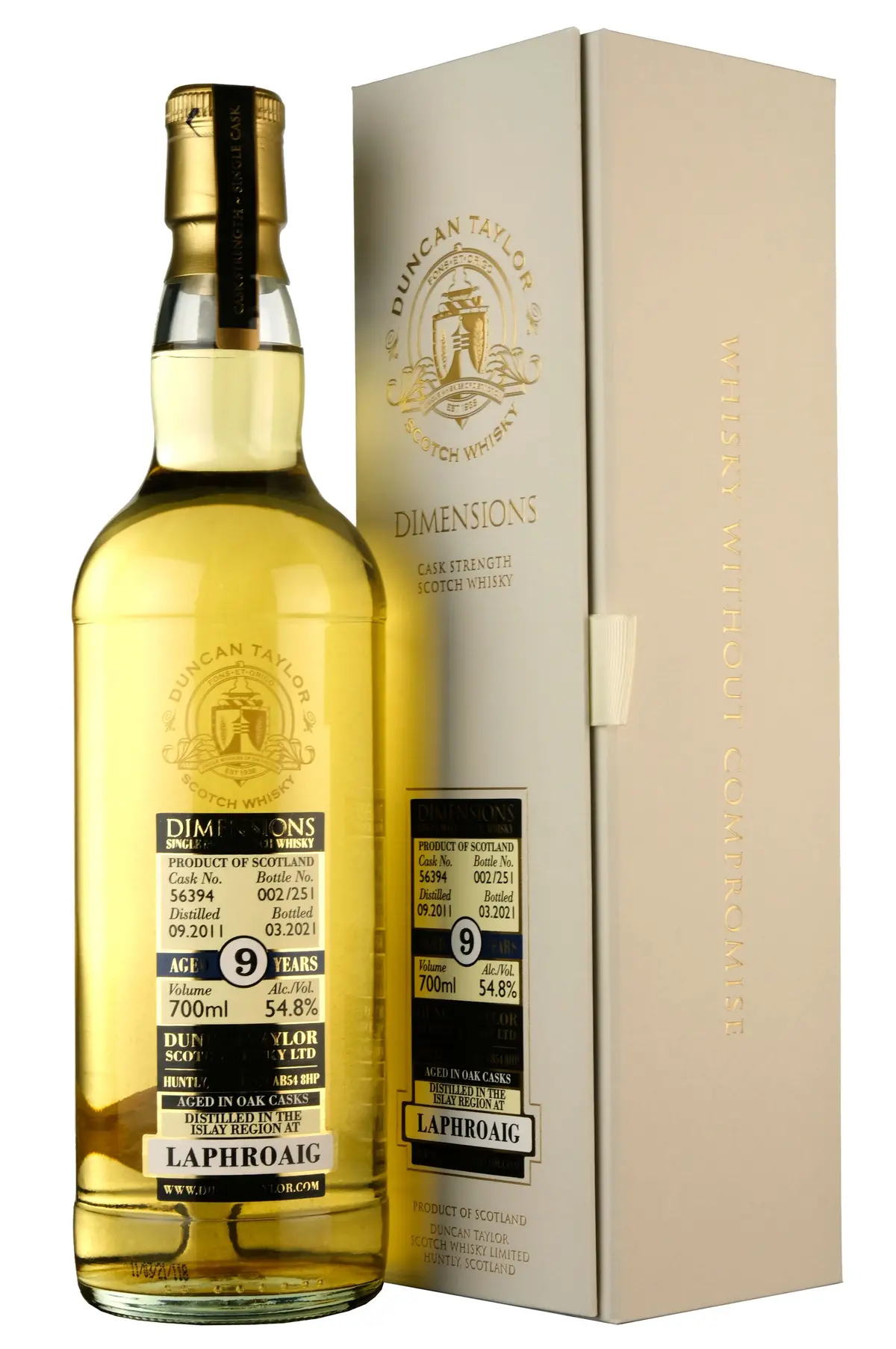 Laphroaig 2011-2021 | 9 Year Old Duncan Taylor Cask 56394 1