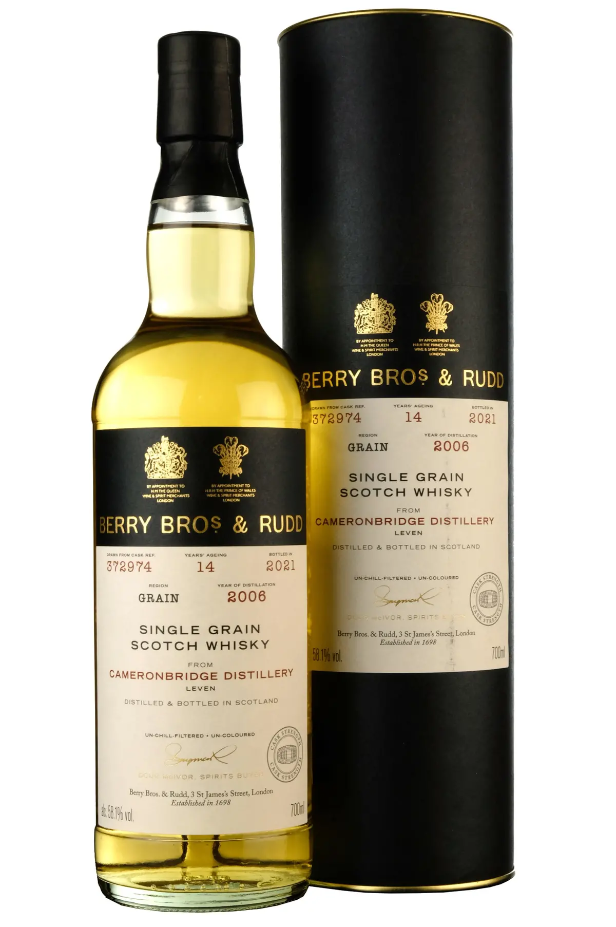 Cameronbridge 2006-2021 | 14 Year Old Berry Bros Single Cask 372974 1