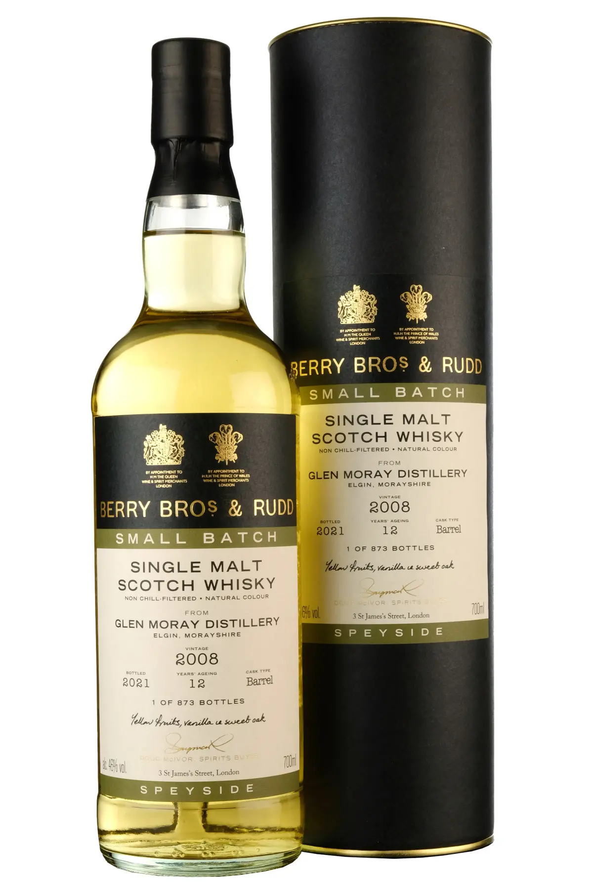 Glen Moray 2008-2021 | 12 Year Old | Small Batch Berry Bros 1